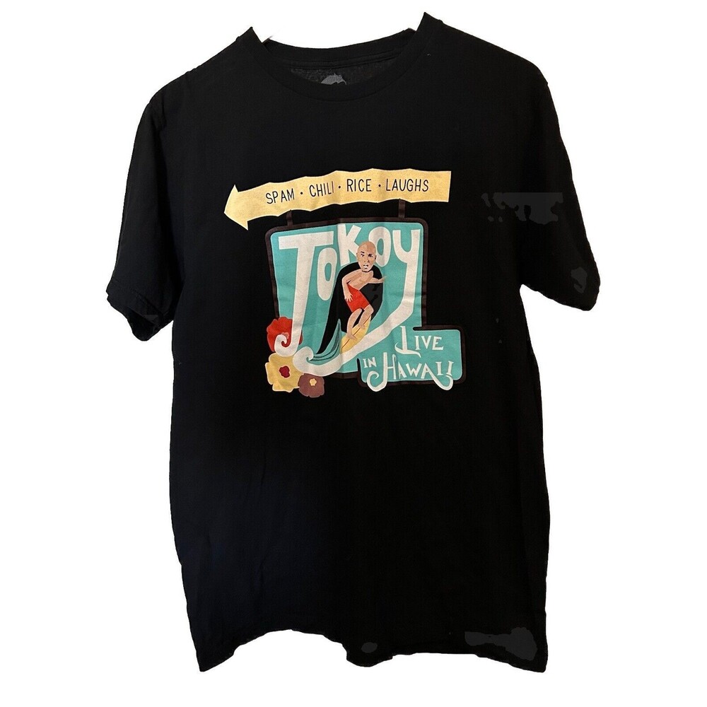 Jo Koy Men’s Large Black T-Shirt "Live in Hawaii" 2017 Tour-00079